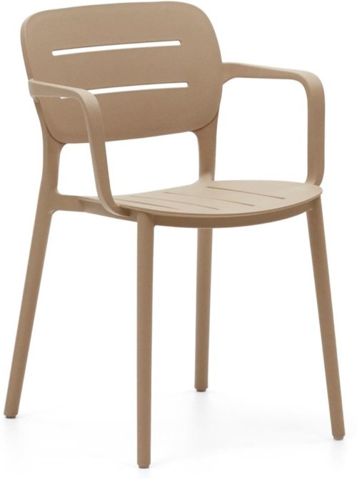 På billedet ser du variationen Morella, Udendørs stol, moderne, nordisk, plast fra brandet Laforma i en størrelse H: 79 cm. x B: 53 cm. x L: 53 cm. i farven Beige