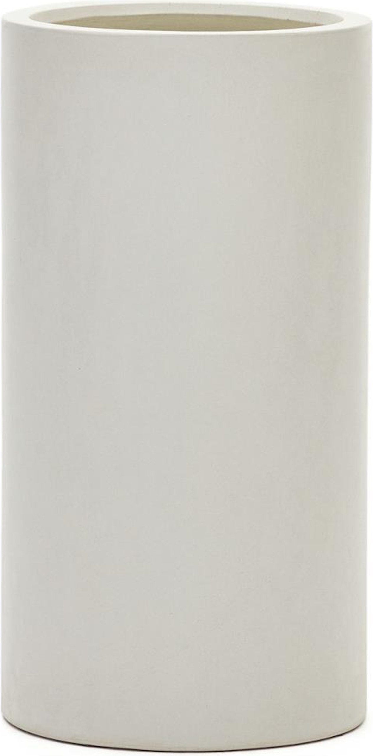 Aiguablava, Plantepotte, nordisk, moderne, cement by Laforma (H: 80 cm. x B: 42 cm. x L: 42 cm., Hvid)