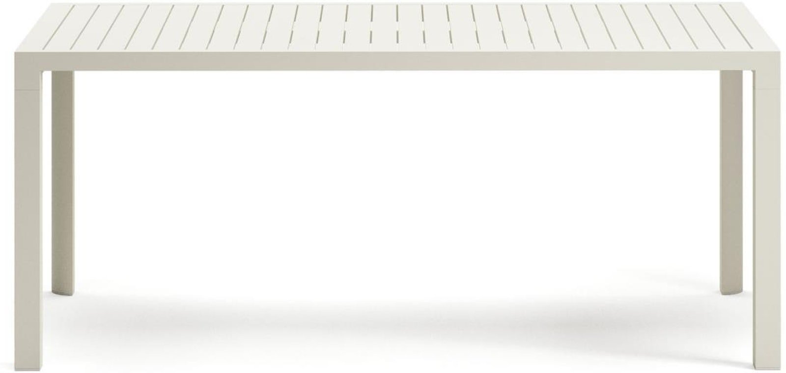 Culip, Udendørs bord, moderne, nordisk, metal by Laforma (H: 75 cm. x B: 180 cm. x L: 90 cm., Hvid)
