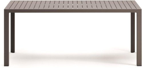På billedet ser du variationen Culip, Udendørs bord, moderne, nordisk, metal fra brandet Laforma i en størrelse H: 75 cm. x B: 180 cm. x L: 90 cm. i farven Brun