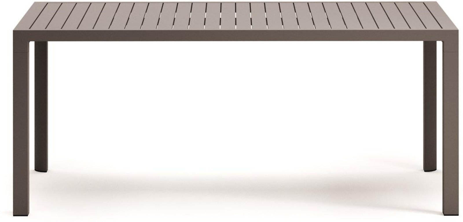 Culip, Udendørs bord, moderne, nordisk, metal by Laforma (H: 75 cm. x B: 180 cm. x L: 90 cm., Brun)
