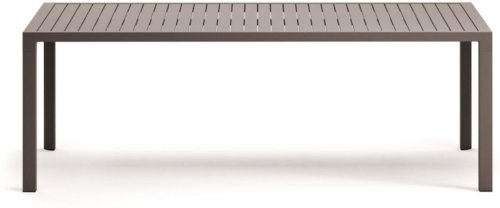 På billedet ser du variationen Culip, Udendørs bord, moderne, nordisk, metal fra brandet Laforma i en størrelse H: 75 cm. x B: 220 cm. x L: 100 cm. i farven Brun