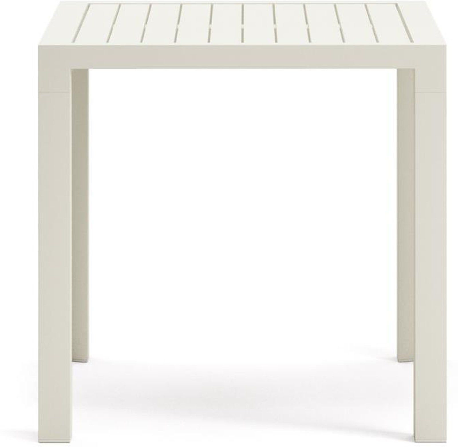 På billedet ser du variationen Culip, Udendørs bord, moderne, nordisk, metal fra brandet Laforma i en størrelse H: 75 cm. x B: 77 cm. x L: 77 cm. i farven Hvid