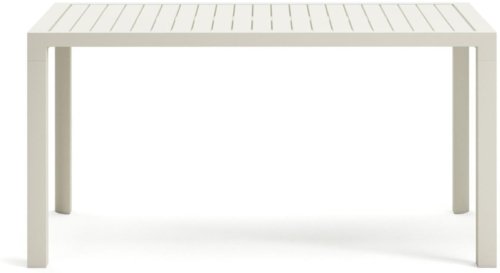 På billedet ser du variationen Culip, Udendørs bord, moderne, nordisk, metal fra brandet Laforma i en størrelse H: 75 cm. x B: 150 cm. x L: 77 cm. i farven Hvid