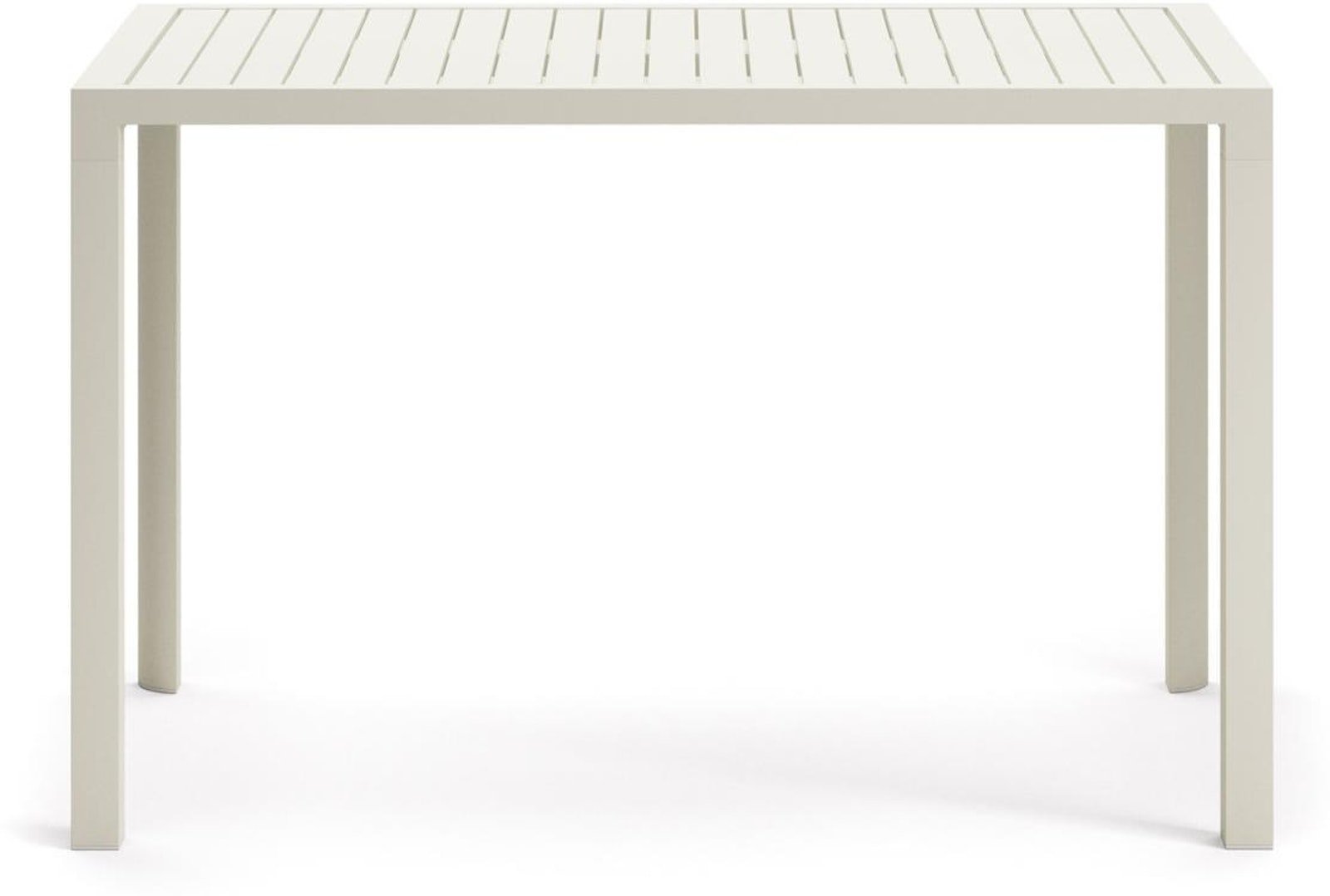 Billede af Culip, Udendørs bord, moderne, nordisk, metal by Kave Home (H: 95 cm. x B: 150 cm. x L: 77 cm., Hvid)