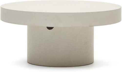 På billedet ser du variationen Aiguablava, Udendørs sofabord, nordisk, moderne, cement fra brandet Laforma i en størrelse H: 41 cm. x B: 90 cm. x L: 90 cm. i farven Hvid