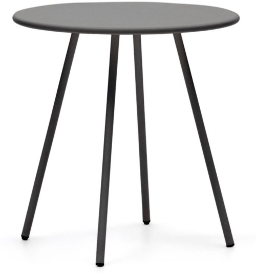 På billedet ser du variationen Montjoi, Udendørs bord, moderne, nordisk, metal fra brandet Laforma i en størrelse H: 74 cm. x B: 70 cm. x L: 70 cm. i farven Grå