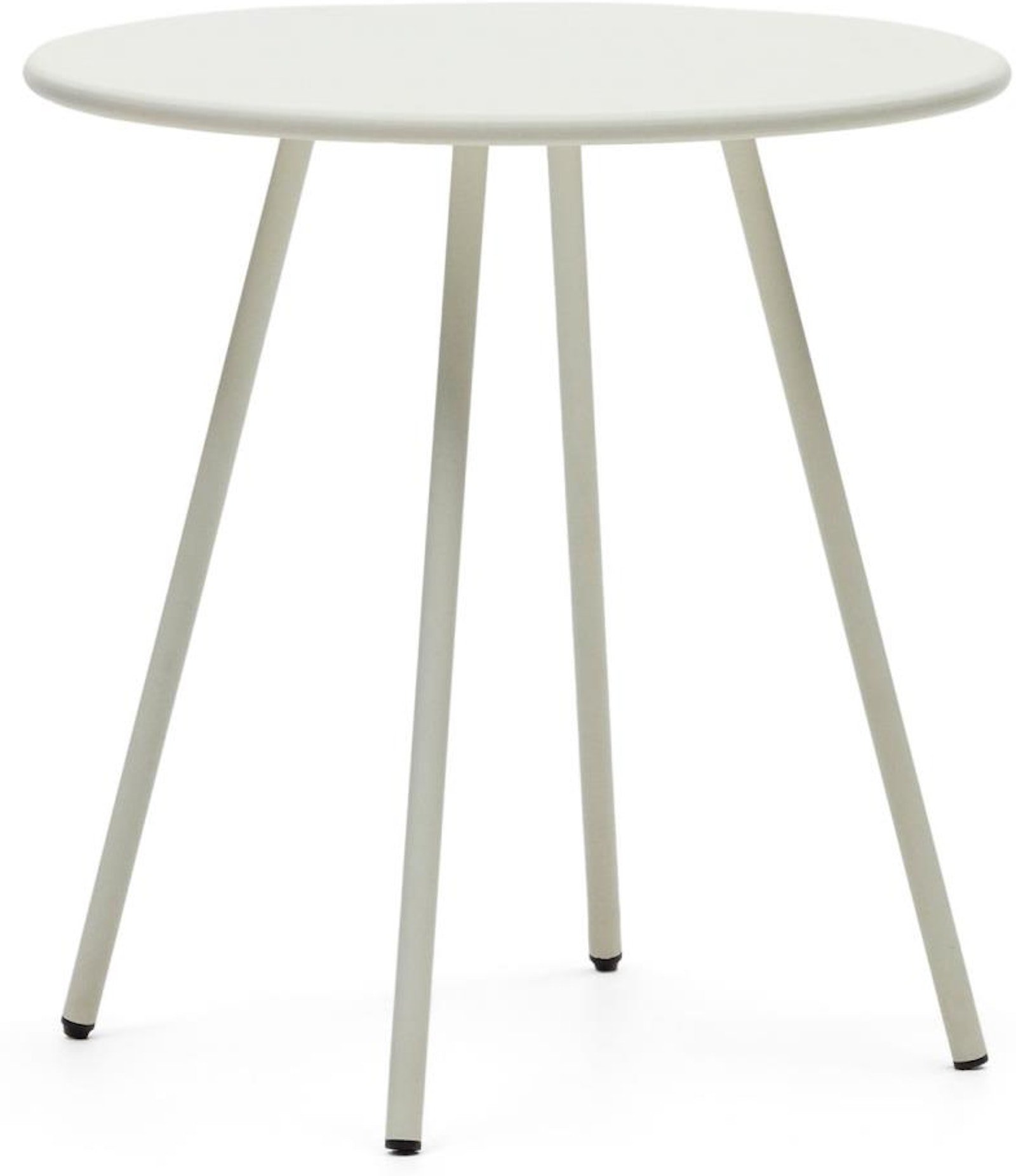 Montjoi, Udendørs bord, moderne, nordisk, metal by Laforma (H: 74 cm. x B: 70 cm. x L: 70 cm., Hvid)