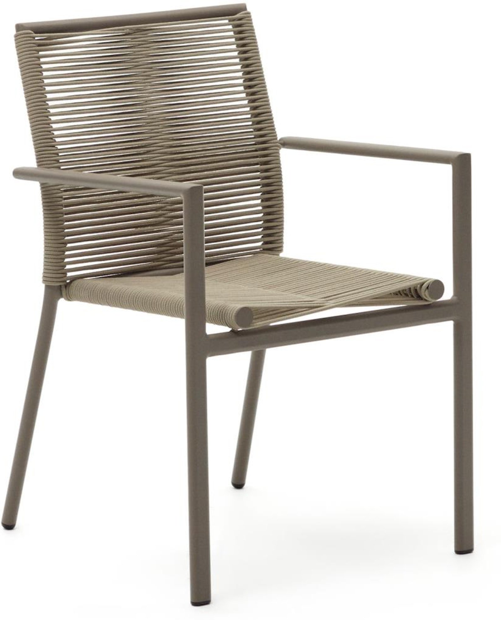 Culip, Udendørs stol, moderne, nordisk, reb by Laforma (H: 84 cm. x B: 56 cm. x L: 60 cm., Brun/Beige)