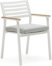 På billedet ser du variationen Bona, Udendørs stol, nordisk, moderne, metal fra brandet Laforma i en størrelse H: 83 cm. x B: 57 cm. x L: 55 cm. i farven Hvid/Natur