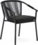 På billedet ser du variationen Xelida, Udendørs stol, nordisk, moderne, metal fra brandet Laforma i en størrelse H: 79 cm. x B: 59 cm. x L: 63 cm. i farven Sort