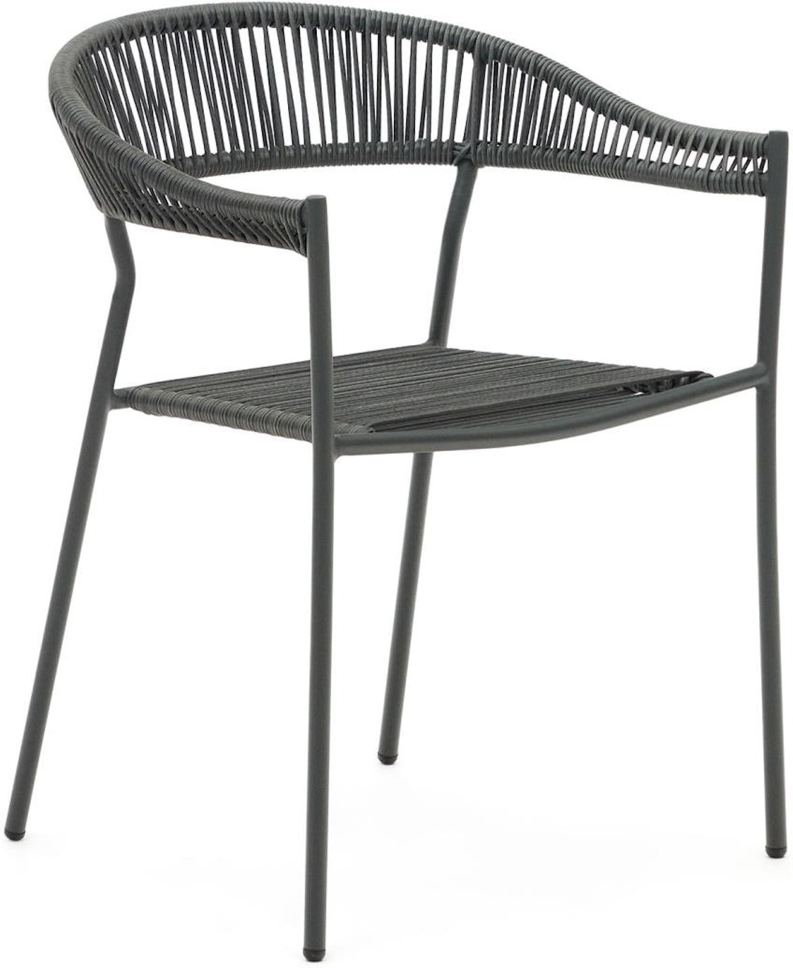 Futadera, Udendørs stol, moderne, nordisk by Laforma (H: 76 cm. x B: 57 cm. x L: 54 cm., Grå)