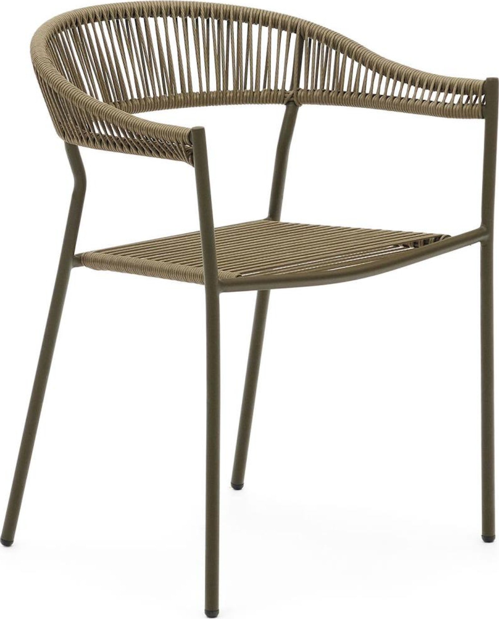 Futadera, Udendørs stol, moderne, nordisk by Kave Home (H: 76 cm. x B: 57 cm. x L: 54 cm., Grøn)