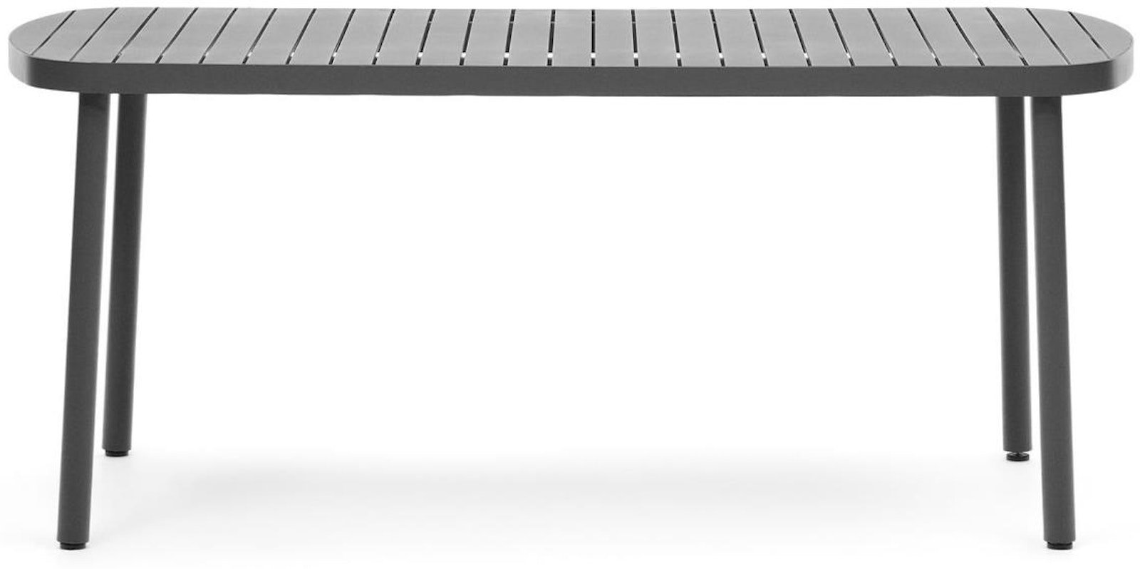 Joncols, Udendørs sofabord, moderne, nordisk, metal by Laforma (H: 75 cm. x B: 180 cm. x L: 90 cm., Grå)