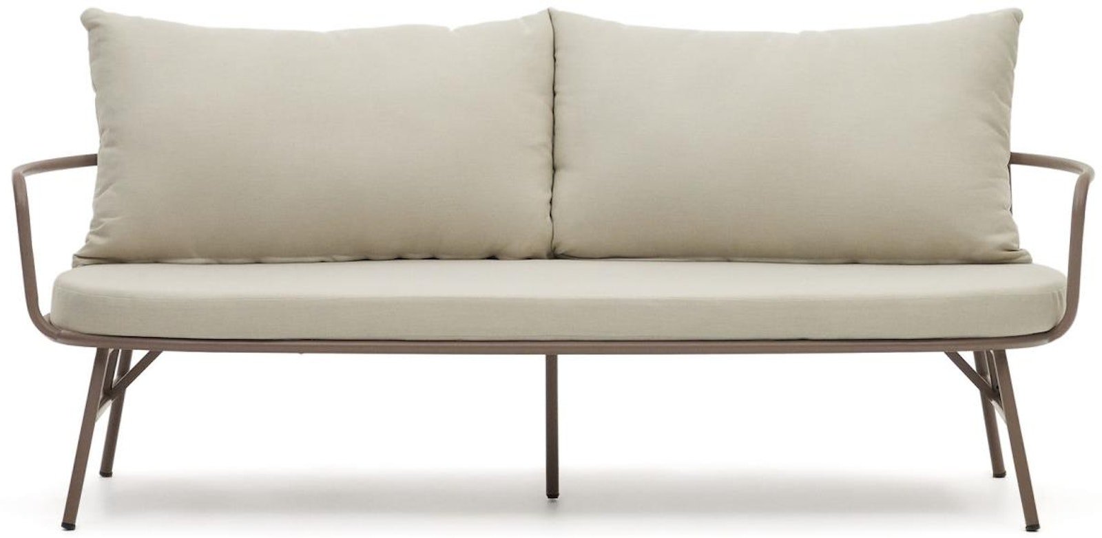 Bramant, 2-personers sofa, moderne, nordisk, metal by Laforma (H: 68 cm. x B: 176 cm. x L: 76 cm., Lilla)