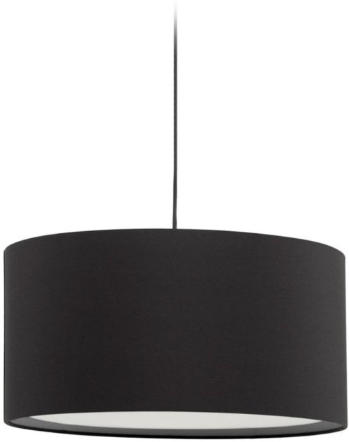 På billedet ser du variationen Santana, Pendel lampe, moderne, nordisk, stof fra brandet Laforma i en størrelse H: 25 cm. x B: 40 cm. x L: 40 cm. i farven Sort