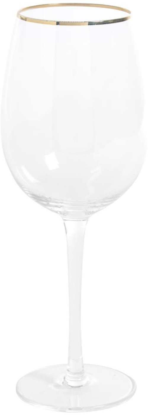 På billedet ser du variationen Rasine, Vinglas, Glas fra brandet LaForma i en størrelse H: 22,5 cm. x B: 8,5 cm. x L: 8,5 cm. i farven Guld/klar