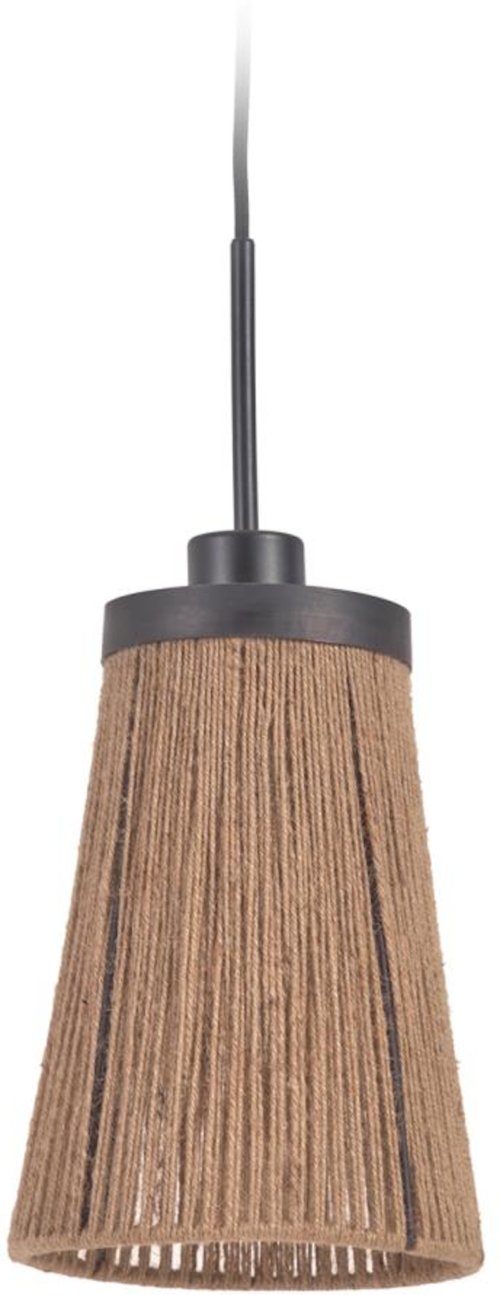 På billedet ser du variationen Crista, Pendel lampe, rustik, naturlige fibre fra brandet Laforma i en størrelse H: 28 cm. x B: 17 cm. x L: 17 cm. i farven Natur