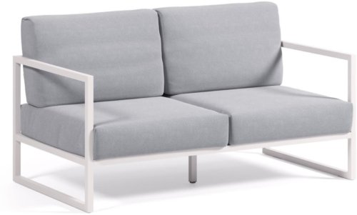 På billedet ser du variationen Comova, 2-personers sofa, moderne, nordisk, metal fra brandet Laforma i en størrelse H: 85 cm. x B: 152 cm. x L: 85 cm. i farven Blå