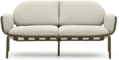 På billedet ser du variationen Joncols, Udendørs 2-personers sofa, moderne, nordisk, metal fra brandet Laforma i en størrelse H: 72 cm. x B: 164 cm. x L: 80 cm. i farven Grøn/Beige