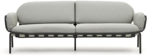 På billedet ser du variationen Joncols, Udendørs 3-personers sofa, moderne, nordisk, metal fra brandet Laforma i en størrelse H: 72 cm. x B: 224 cm. x L: 80 cm. i farven Grå