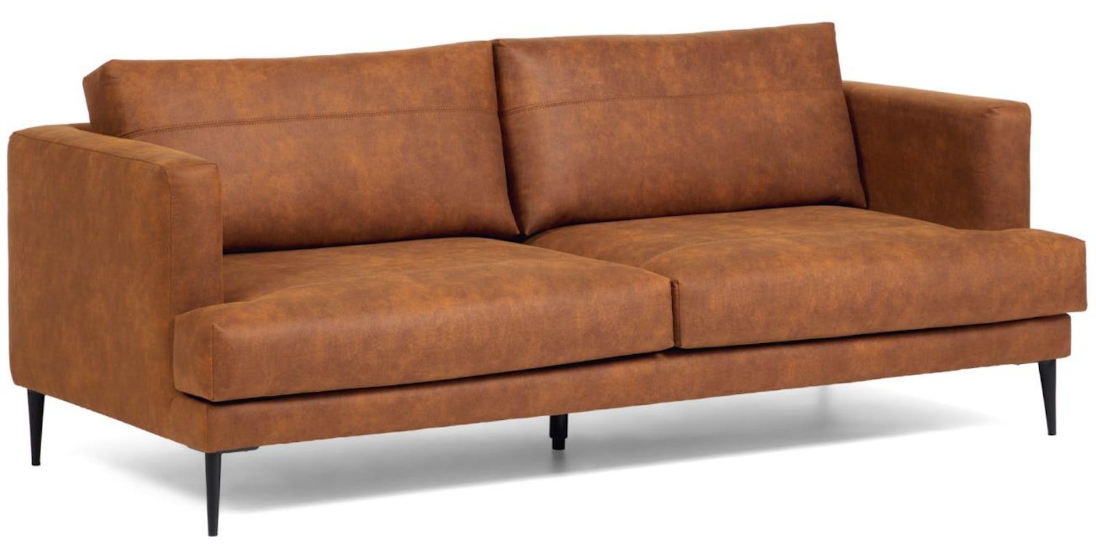 Tanya, 2-personers sofa, Stof by LaForma (H: 77 cm. x B: 183 cm. x L: 87 cm., Brun)