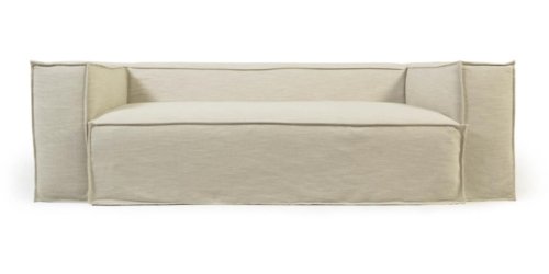 På billedet ser du variationen Blok, 3-personers sofa med aftageligt betræk fra brandet LaForma i en størrelse H: 69 cm. x B: 240 cm. x L: 100 cm. i farven Hvid