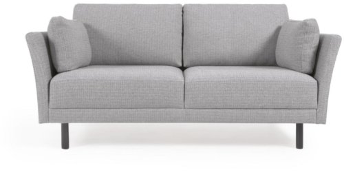 På billedet ser du variationen Gilma, 2-personers sofa, Massiv træ fra brandet LaForma i en størrelse H: 83 cm. x B: 170 cm. x L: 83 cm. i farven Grå/Sort