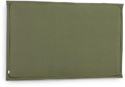 På billedet ser du variationen Tanit, Sengegavl, Stof fra brandet LaForma i en størrelse H: 106 cm. x B: 186 cm. x L: 5 cm. i farven Grøn