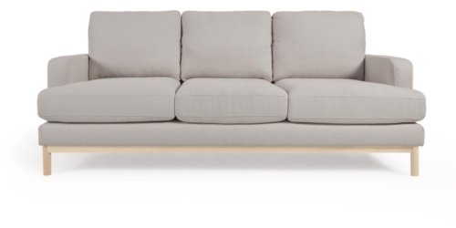 På billedet ser du variationen Mihaela, 3-personers sofa, Stof fra brandet LaForma i en størrelse H: 88 cm. x B: 203 cm. x L: 95 cm. i farven Grå