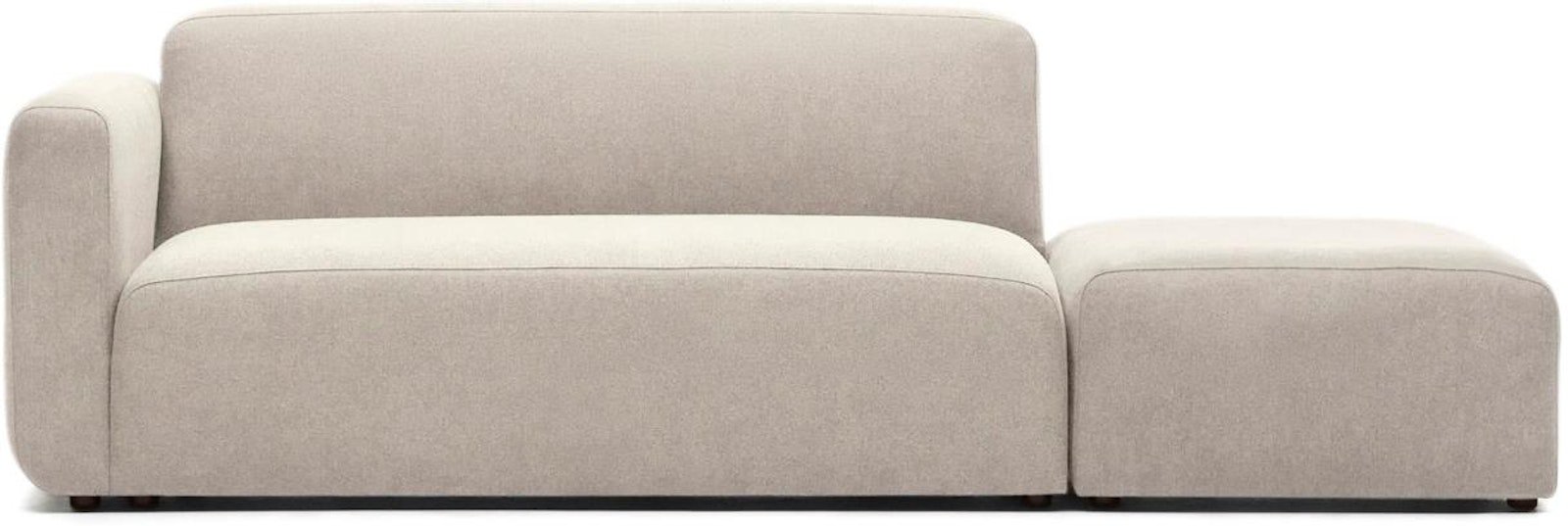 Neom, 2-personers sofa, moderne, nordisk, solidt træ by Laforma (H: 78 cm. x B: 244 cm. x L: 89 cm., Beige)