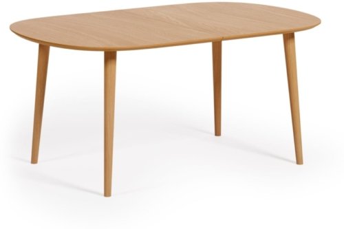 På billedet ser du variationen Oqui, Udtrækkeligt spisebord, nordisk, moderne, rustik fra brandet Laforma i en størrelse H: 74 cm. x B: 160 cm. x L: 100 cm. i farven Natur