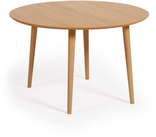 På billedet ser du variationen Oqui, Spisebord med udtræk, nordisk, moderne fra brandet LaForma i en størrelse H: 74 cm. x B: 120 cm. x L: 120 cm. i farven Natur