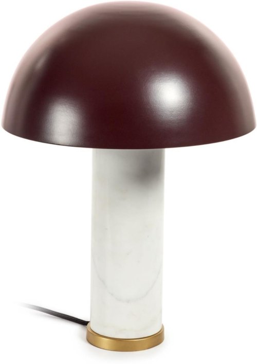 På billedet ser du variationen Zorione, Bordlampe, vintage, moderne, metal fra brandet Laforma i en størrelse H: 43 cm. x B: 30 cm. x L: 30 cm. i farven Hvid/Brun