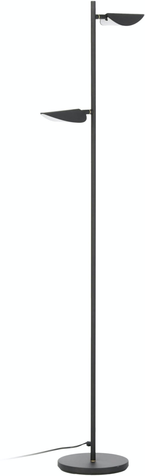 På billedet ser du variationen Veleira, Gulvlampe, moderne, metal fra brandet Laforma i en størrelse H: 150 cm. x B: 42 cm. x L: 23 cm. i farven Sort