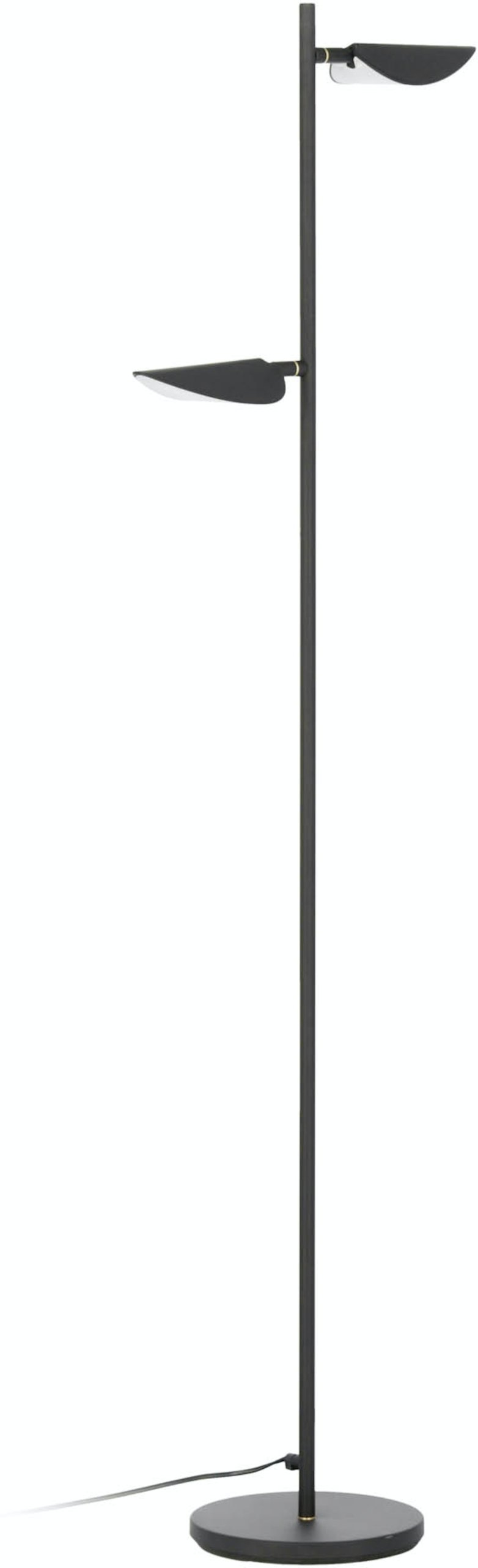 På billedet ser du Veleira, Gulvlampe, moderne, metal fra brandet Laforma i en størrelse H: 150 cm. x B: 42 cm. x L: 23 cm. i farven Sort