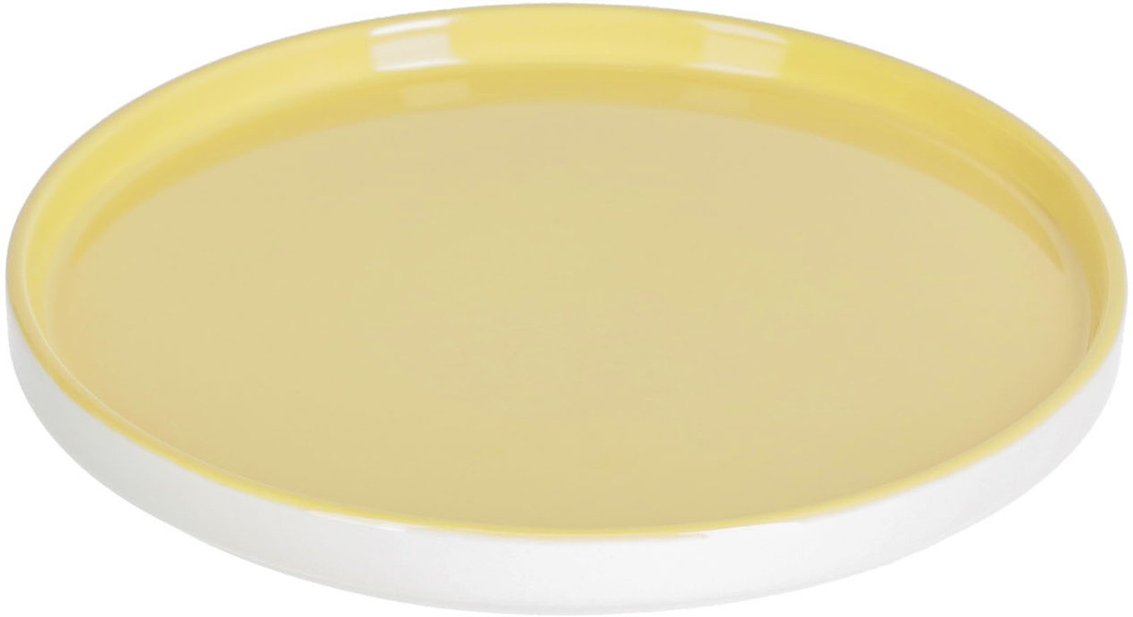LAFORMA Midori desserttallerken, rund - gul keramik (Ø20,5)