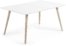 På billedet ser du variationen Eunice, Udtrækkeligt spisebord, nordisk fra brandet Laforma i en størrelse H: 75 cm. x B: 160 cm. x L: 100 cm. i farven Hvid/Natur