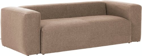 På billedet ser du variationen Blok, 3-personers sofa, moderne, nordisk, stof fra brandet Laforma i en størrelse H: 69 cm. x B: 240 cm. x L: 100 cm. i farven Lyserød