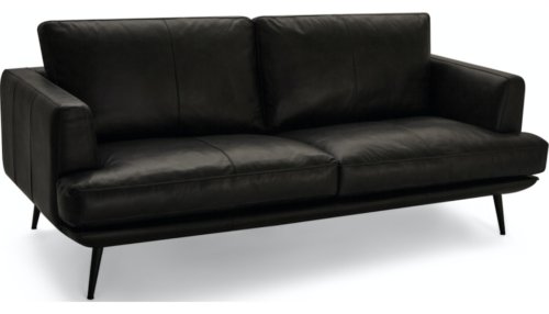 På billedet ser du variationen Havana, 3-personers sofa, Læder fra brandet Raymond & Hallmark i en størrelse H: 84 cm. x L: 200 cm. x D: 95 cm. i farven Sort