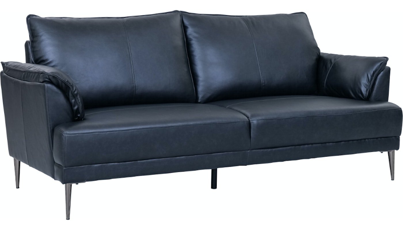 På billedet ser du Soul, 3-personers sofa, Læder fra brandet Raymond & Hallmark i en størrelse H: 85 cm. x L: 195 cm. x D: 90 cm. i farven Sort