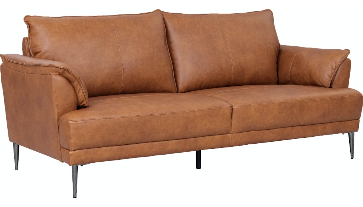 Billede af Soul, 3-personers sofa, Læder by Raymond & Hallmark (H: 85 cm. x L: 195 cm. x D: 90 cm., Cognac)