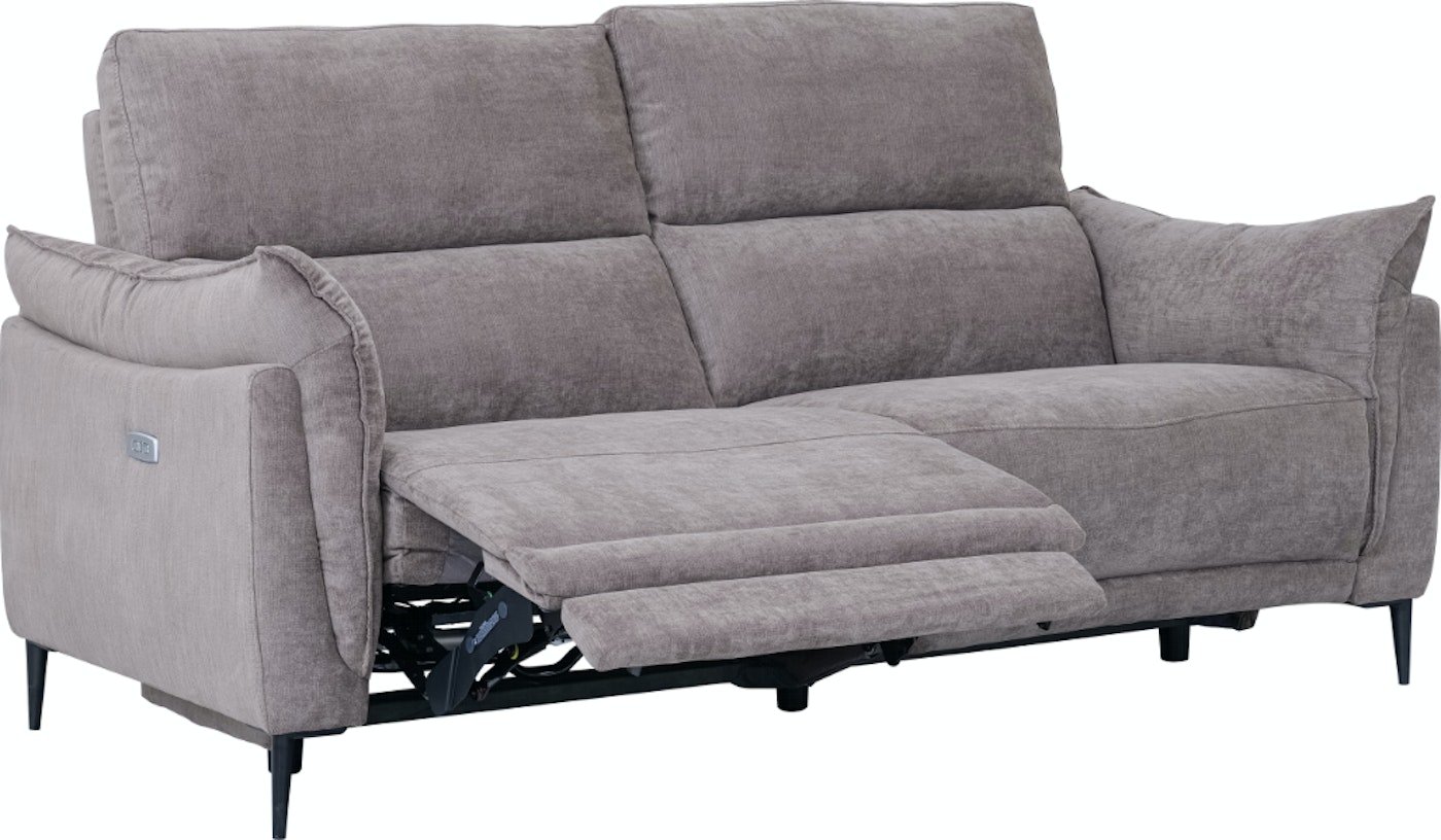 Barcelona, 3-personers sofa, Stof by Raymond & Hallmark (H: 100 cm. x L: 196 cm. x D: 97 cm., Brun)