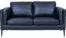 På billedet ser du variationen Valencia, 2-personers sofa, Læder fra brandet Raymond & Hallmark i en størrelse H: 83 cm. x L: 157 cm. x D: 88 cm. i farven Sort